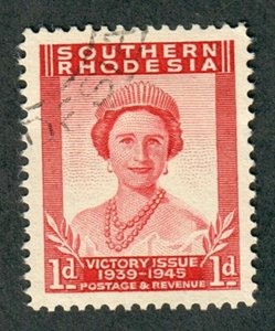 Southern Rhodesia #67 used single