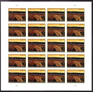 US 4511 $4.95 New River Gorge Bridge Mint Sheet