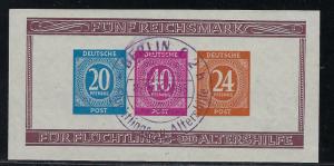 Germany AM Post Scott # B295, s/s, special cancel, exp. h/s