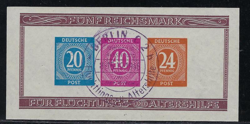 Germany AM Post Scott # B295, s/s, special cancel, exp. h/s