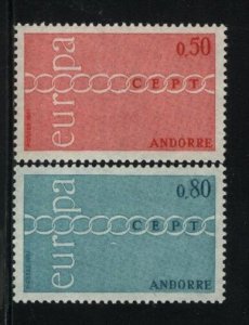 Europa by ANDORRA French MNH Sc 205-06  Value $ 27.50