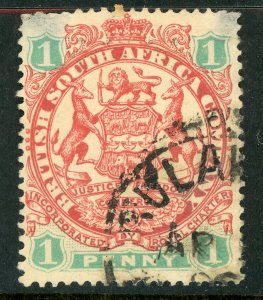 Southern Rhodesia 1896 British South Africa QV 1d SG #42 VFU A474