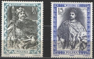 Poland 1987 MNH Stamps Scott 2838-2839 Dukes and Kings of Poland