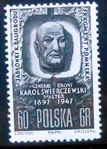 Poland Scott# 1065 MNH, General Swierczewski, 1962