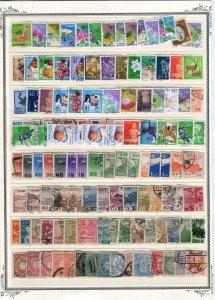 JAPAN; 1890s-1940s fine large mixed lot of used values on stock page