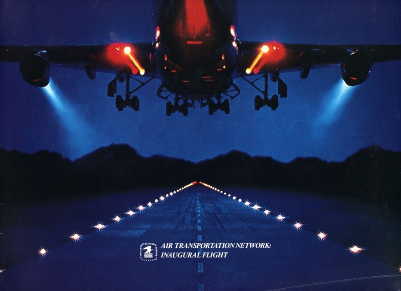 Air Transportation Network Inaugural Flight 6/08/87 LA to DC