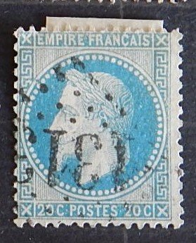 France, 1853-1861 Emperor Napoléon III - Inscription: EMPIRE FRANC, YT #14A