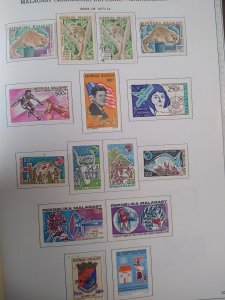 collection on pages Madagascar 1970-74 PS: CV $169