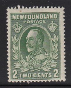 Newfoundland 1932-37 MH Scott #186 2c King George V