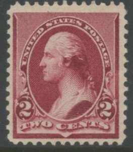 US Sc#219D 1890 2c Lake Shade ABN Small Size F-VF Nice Appearing Unused w/o Gum