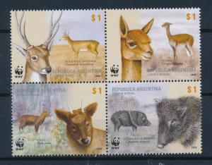 [54009] Argentina 2002 Wild animals Mammals WWF Deer Wild pig MNH