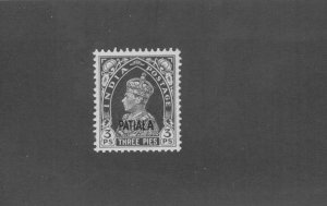 INDIA - PATIALA STATE 98 MH CV$ 11.50 BIN$ 5.25