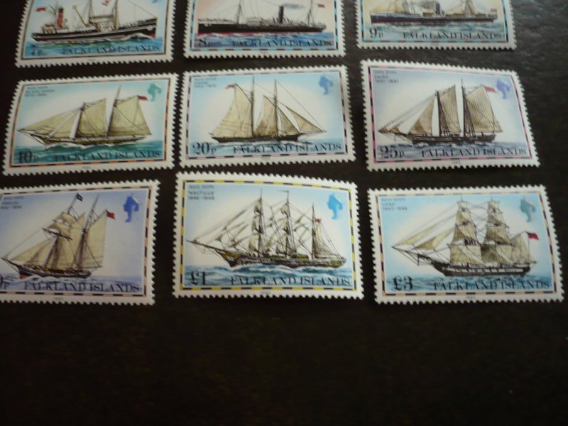 Stamps - Falkland Islands - Scott# 260-274 - Mint Never Hinged Set of 15 Stamps