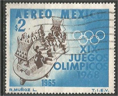 MEXICO  1965, used  2p, Olympic Games Scott C311