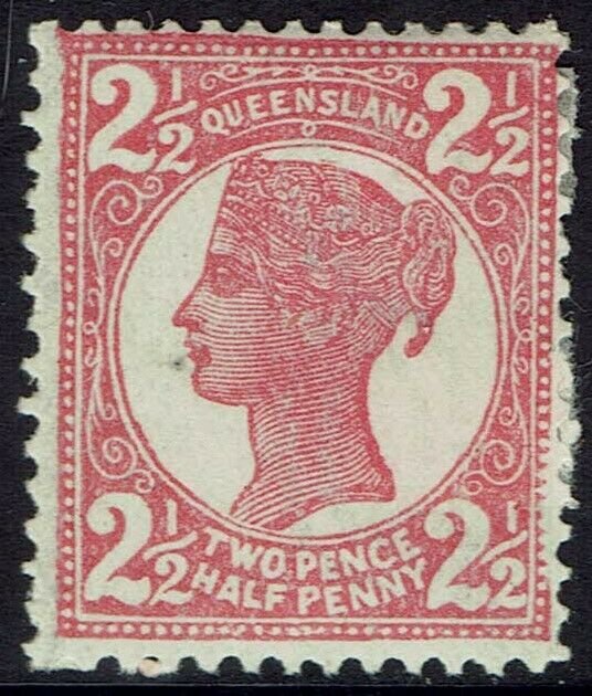 QUEENSLAND 1897 QV 21/2D WMK CROWN/Q 