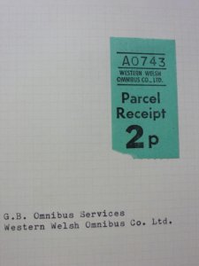 COLLECTION OF OMNIBUS PARCEL LABELS ON FIVE PAGES