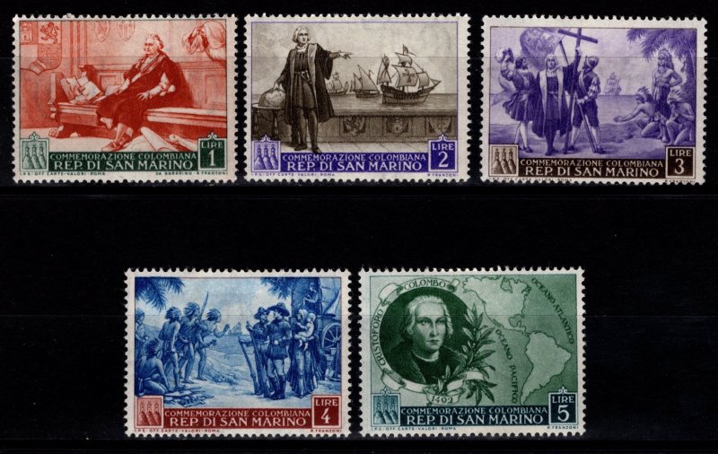 San Marino 1952 500th Birth Anniv of Christopher Columbus, Part Set [Unused]