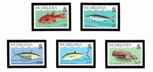 St Helena 433-37 MNH 1985 Marine Life