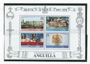 Anguilla QEII 25th Coronation anniv.  souvenir sheet mnh SC 318a