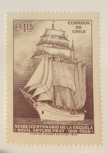 Chile 1972 Scott 425 MH  - 1.15e, 	Arturo Prat Naval school, Sailing ship