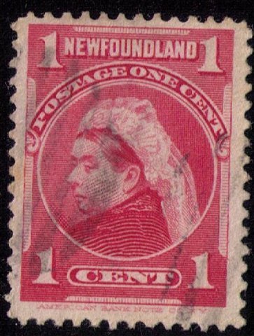 Newfoundland Sc 79 Carmine Rose Used F-VF