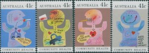 Australia 1990 SG1237-1240 Community Health set MNH