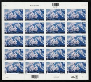 2001 Mt McKinley Alaska Sc C137 airmail 80c full sheet of 20 MNH Scenic America