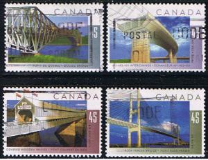 Canada #1570-3 Bridges VF Used Set