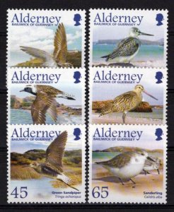 ZAYIX Alderney 256-261 MNH Migrating Birds Wildlife Waders 101623SM43M