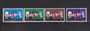 LI07 Montserrat 1966 Winston Spencer Churchill mint hinged stamps