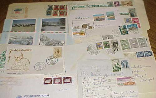 ALGERIA  15 PICTORIAL ADS & CANCELS also 2 FRONT ONLY