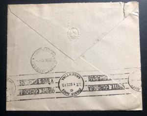 1933 Buenos Aires Argentina Official Diplomatic  Cover To Denmark Legation