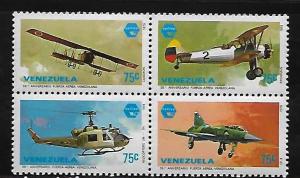 Venezuela 1218-21 Aircraft Mint NH