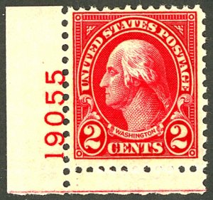 U.S. #634 MINT PL# SINGLE OG HR
