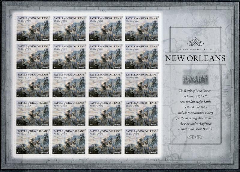 UNITED STATES OFFICIAL FOLDER BY THE USPS CONTAINS THE FOUR 1812 SHEETS MINT NH