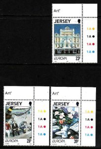 Jersey-Scott#631-3-unused NH set-Europa-Contemporary Art-