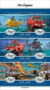 2024 03- SIERRA LEONE - FIRE ENGINES          6V complet set    MNH ** T