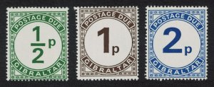 Gibraltar Postage Due stamps 3v SG#D4-D6