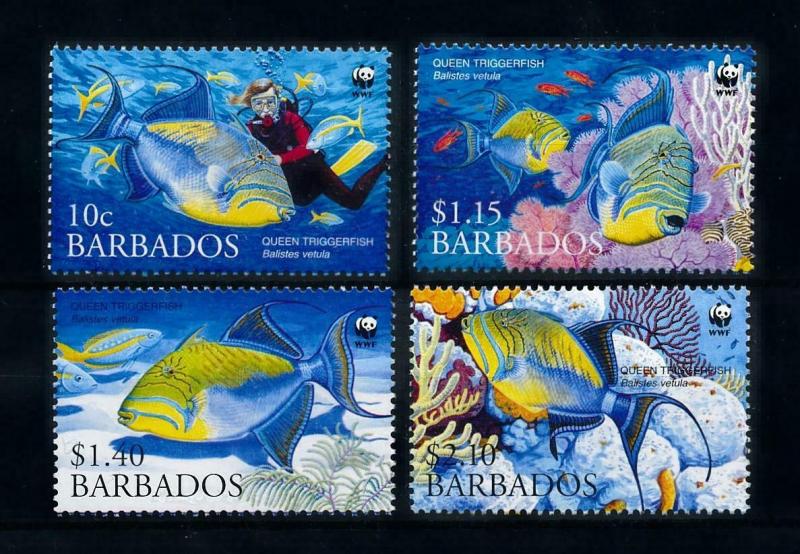 [99634] Barbados 2006 Marine Life Sea Fish Diving WWF  MNH