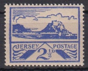 1944 Jersey  1½d Blampied Pictorial unmounted mint (Newsprint paper)