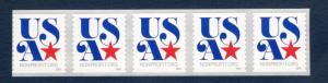 5061 USA Nonprofit Strip Of 5 Mint/nh (Free Shipping)