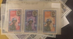 Lot of International Stamps In Glass Scenes Some Have Nice Value