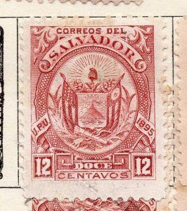 Salvador 1895 Early Issue Fine Mint Hinged 12c. 272623