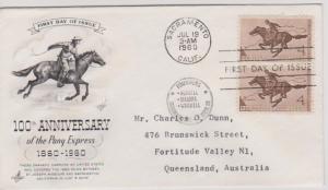 USA 1960 Pony Express Founders Cancel to Australia