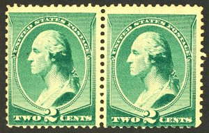 U.S. #213 MINT PAIR OG NH