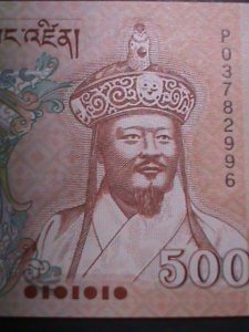 ​BHUTAN-2011-500 NGULTRUM UNCIRCULATED CURRENCY-VF WE SHIP TO WORLD WIDE