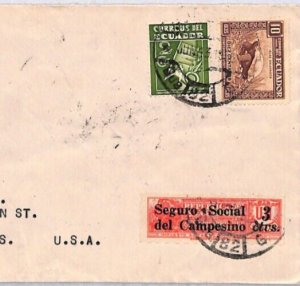 ECUADOR Cover Guayaquil POSTAL FISCAL? USA IL Chicago 1930s? {samwells}YU156