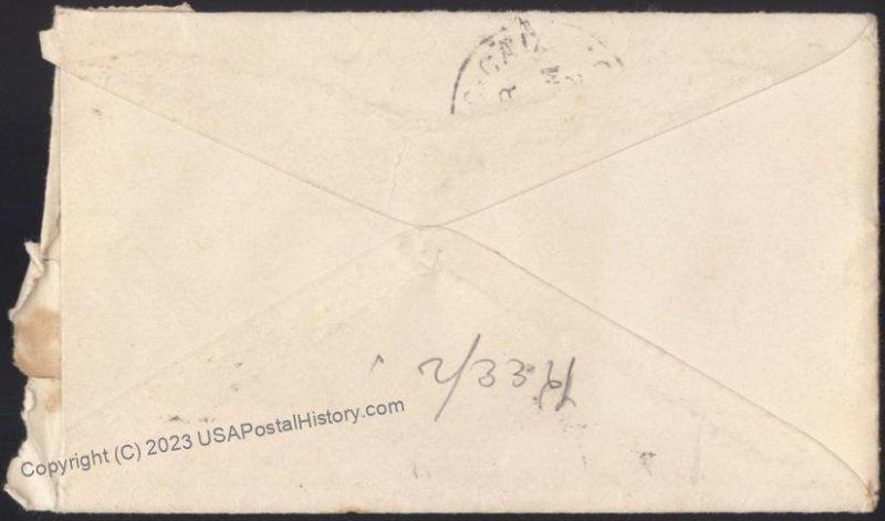 USA 1909 FORKSCREEK Colorado Clear Creek DPO Cover 111635