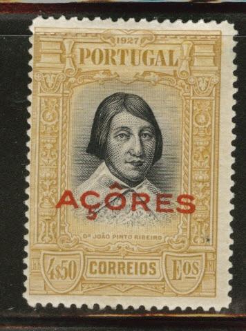 Azores Acores Scott 283 Thinned key stamp of set CV $9 MH*