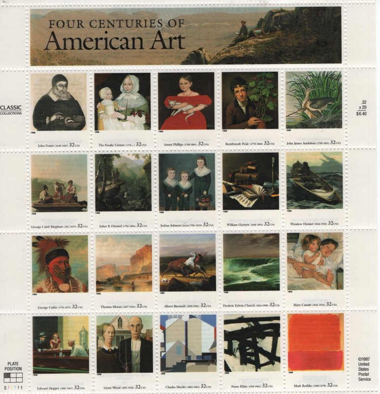 USA, 3236, MNH, 1998, American art